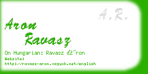 aron ravasz business card